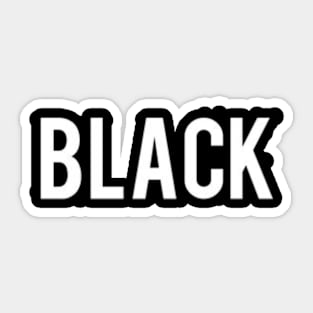 black Sticker